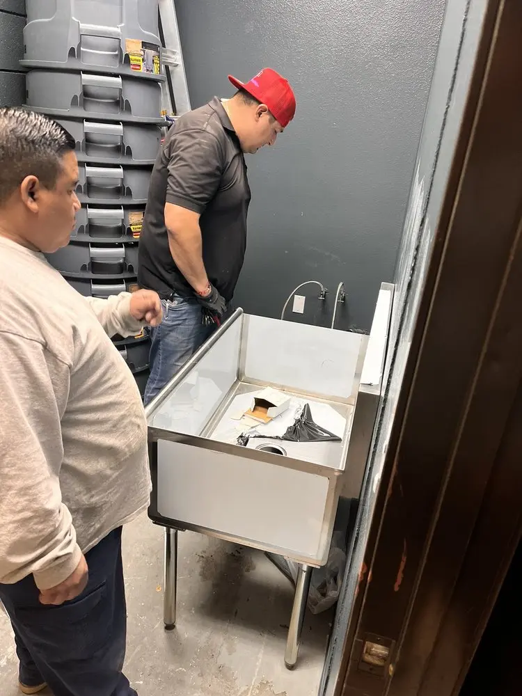 Commercial plumbing and sink installation in Angelus Mesa