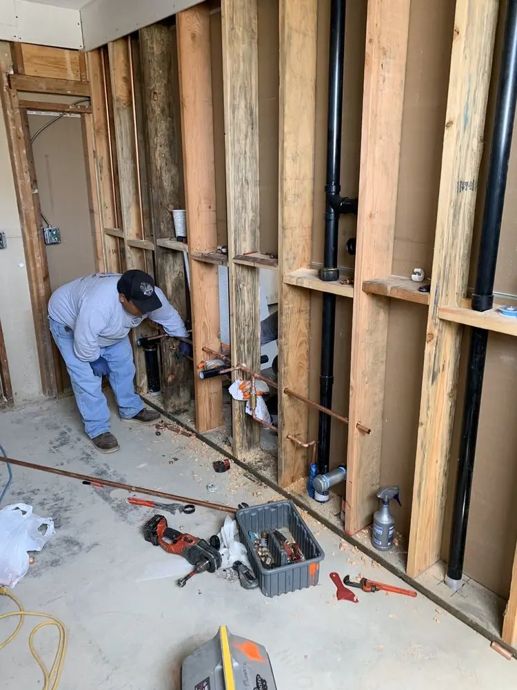 Commercial rough-in plumbing for Gas Line Repair in Angelus Mesa